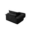 LLappuil 50" Accent Chair with Ottoman, Oversized Living Room Chair, Corduroy Deep Seat Reading Single Sofa Chair, No Need Assemble