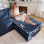 LLappuil 144" Sectional Sofa, Oversized Modular Sectional Couch with Chaise, Magazine Pockets, Removable Armrests, Cloud Boneless Corduroy Sofa Convertible Sofa Bed for Living Room