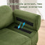 LLappuil 76" Loveseat Sofa, Modular Sectional Couch with Movable Ottoman, Cloud Corduroy Sofa Couch for Living Room