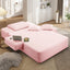 LLappuil Chaise Lounge Chair Indoor, Corduroy Boneless Sofa Bed, Deep Seat Sleeper Couch Reading Chairs, Cloud Sofas Couches for Living Room, No Assembly Required Pink