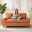 LLappuil 81" Chenille Sofa, Comfy Loveseat Sofa Couch , Mid-Century Upholstered Couch for Living Room Gray