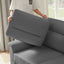 LLappuil 82" Velvet Sofa, 3 Seater Sofa Couch for Living Room Gray
