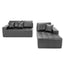 LLappuil 108" Sectional Sofa, Modular Sectional Couch with Left Chaise, Deep Seat Faux Leather Cloud Sofa for Living Room