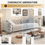 LLappuil Pull Out Sofa Bed King Size, 98" Tufted 3 Seat Sofa Convertible Sleeper Sofa Bed, Oversized 28" Deep Seat Velvet Sofa Couch for Living Room Light Gray