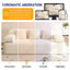 LLappuil Futon Sofa Bed, 79" Loveseat Sofa Convertible Sofa Bed Queen Size, Corduroy Sofa Couch for Living Room Beige