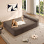 LLappuil Futon Sofa Bed, 79" Loveseat Sofa Convertible Sofa Bed Queen Size, Corduroy Sofa Couch for Living Room Camel