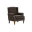 LLappuil Accent Chair, Mid-century Wingback Single Sofa Chair with Nailhead Trim Armrest, Flower Printed Polyester Fabric Reading Chair for Living Room