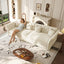 LLappuil 100" Pull Out Sofa Bed King Size, Lovseat Sleeper Sofa Couch Convertible Sofa Bed, Velvet Sofa for Living Room Beige