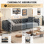 LLappuil Pull Out Sofa Bed King Size, 98" Tufted 3 Seat Sofa Convertible Sleeper Sofa Bed, Oversized 28" Deep Seat Velvet Sofa Couch for Living Room Dark Gray