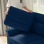 LLappuil 82" Velvet Sofa, 3 Seater Sofa Couch for Living Room Blue