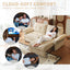 LLappuil Pull Out Sofa Bed Queen Size, Loveseat Sofa Convertible Sofa Bed, Chneille Sofa Couch for Living Room Beige