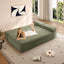 LLappuil Futon Sofa Bed, 79" Loveseat Sofa Convertible Sofa Bed Queen Size, Corduroy Sofa Couch for Living Room Green