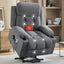 LLappuil Power Lift Recliner Chair, Massage Recliner Chair with Heat, Reading Chair with Side Pocket, USB Charge Port, Remote Control for Living Room, Bedroom Gray