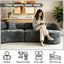 LLappuil 114" Sectional Sofa, Oversized Curved Modular Sectional Couch with Deep Seat, Chenille Boneless Sofa Couch for Living Room