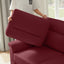 LLappuil 82" Velvet Sofa, 3 Seater Sofa Couch for Living Room Red