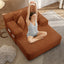 LLappuil Chaise Lounge Chair Indoor, Corduroy Boneless Sofa Bed, Deep Seat Sleeper Couch Reading Chairs, Cloud Sofas Couches for Living Room, No Assembly Required Orange