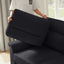 LLappuil 82" Velvet Sofa, 3 Seater Sofa Couch for Living Room Black