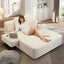 LLappuil Chaise Lounge Chair Indoor, Corduroy Boneless Sofa Bed, Deep Seat Sleeper Couch Reading Chairs, Cloud Sofas Couches for Living Room, No Assembly Required Beige