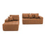 LLappuil 108" Sectional Sofa, Modular Sectional Couch with Right Chaise, Deep Seat Faux Leather Cloud Sofa for Living Room
