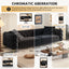 LLappuil Pull Out Sofa Bed King Size, 98" Tufted 3 Seat Sofa Convertible Sleeper Sofa Bed, Oversized 28" Deep Seat Velvet Sofa Couch for Living Room Black