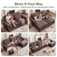 LLappuil 98" Sectional Sofa, L Shaped Modular Sectional Couch with Movable Ottoman, Cloud Chenille Sofa Couch for Living RoomLLappuil 98" Sectional Sofa, L Shaped Modular Sectional Couch with Movable Ottoman, Cloud Chenille Sofa Couch for Living Room