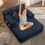 LLappuil Chaise Lounge Chair Indoor, Corduroy Boneless Sofa Bed, Deep Seat Sleeper Couch Reading Chairs, Cloud Sofas Couches for Living Room, No Assembly Required Blue
