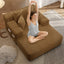 LLappuil Chaise Lounge Chair Indoor, Corduroy Boneless Sofa Bed, Deep Seat Sleeper Couch Reading Chairs, Cloud Sofas Couches for Living Room, No Assembly Required Camel