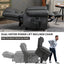 LLappuil Lift Power Recliner Chair, Dual Motor Massage Recliner Chair with Heat, Faux Leather Nursery Glider Rocker Recliner Chair for Living Room, Bedroom Gray