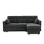 LLappuil 83" Sectional Sofa, Compact Sectional Couch with Reversible Storage Chaise, Breathable Foil Fabric Sofa Couch Convertible Sofa Bed with Cup Holder for Lving Room