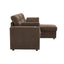 LLappuil 83" Sectional Sofa, Compact Sectional Couch with Reversible Storage Chaise, Breathable Foil Fabric Sofa Couch Convertible Sofa Bed with Cup Holder for Lving Room