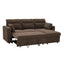 LLappuil 83" Sectional Sofa, Compact Sectional Couch with Reversible Storage Chaise, Breathable Foil Fabric Sofa Couch Convertible Sofa Bed with Cup Holder for Lving Room