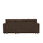 LLappuil 83" Sectional Sofa, Compact Sectional Couch with Reversible Storage Chaise, Breathable Foil Fabric Sofa Couch Convertible Sofa Bed with Cup Holder for Lving Room