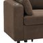 LLappuil 83" Sectional Sofa, Compact Sectional Couch with Reversible Storage Chaise, Breathable Foil Fabric Sofa Couch Convertible Sofa Bed with Cup Holder for Lving Room