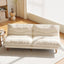 NYBOPAVIS 69" Futon Convertible Sofa Bed, Corduroy Loveseat Sofa Couch for Small Space Beige