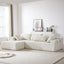 LLappuil Modular Sectional Sofa, 108" L-Shaped Sectional Sofa with Left Chaise, 30" Deep Seat Chenille Cloud Sofa Couch for Living Room Beige