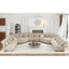 LLappuil Modular Sectional Sofa, 16 Seat Oversized Modular Sectional Sofa with Storage, 4 Corner Large Seat, Adjustable Armrest, 25.6" Deep Seat Chenille Corner Sofa Couch Khaki