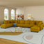 LLappuil Modular Sectional Sofa, Modular Sectional Couch with Storage, 10 Seat Corduroy Oversized Sofa with 8 Back Cushion 8 Throw Pillow Yellow