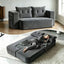 LLappuil Full Size Futon Convertible Sleeper Sofa Bed, 79" Corduroy Boneless Loveseat Floor Sofa Couch for Living Room