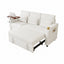 LLappuil 81" Loveseat Sofa with Recliner Chair, 3 Seat Sofa with Pull Out Sofa Bed, Chenille Sofa Couch Convertible Sofa Bed with Tabletop, Cup Holder, USB & Type-c Charging Port for Living Room
