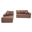 LLappuil 108" Sectional Sofa, Modular Sectional Couch with Right Chaise, Deep Seat Faux Leather Cloud Sofa for Living Room