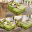 LLappuil Chaise Lounge Chair Indoor, Corduroy Boneless Sofa Bed, Deep Seat Sleeper Couch Reading Chairs, Cloud Sofas Couches for Living Room, No Assembly Required
